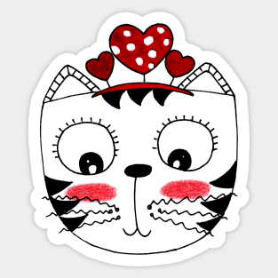 Yuna Cat | The Face of Cuteness Sticker